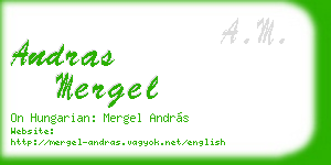 andras mergel business card